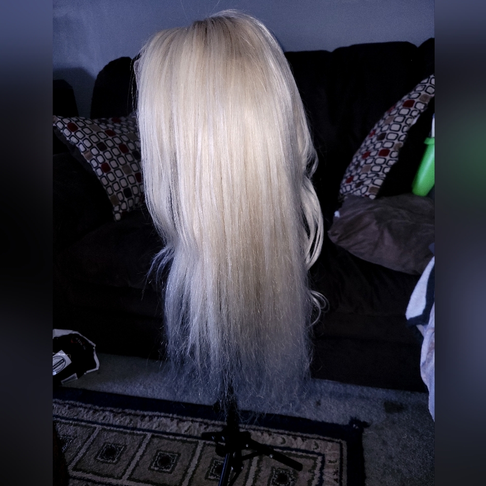 100% Human Hair Platinum Wig! 13×6 Lacefront! Brand New! - Picture 4 of 9